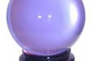 Gazing Balls, Faceted Crystals And Stands