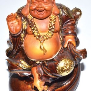 5 1/2" Laughing Buddha on Money Bag