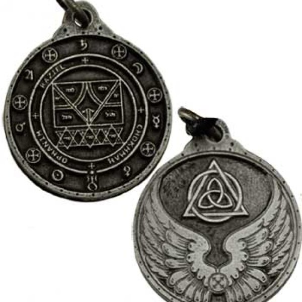 Raziel talisman silver color