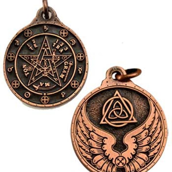 Tetagrammation talisman copper color