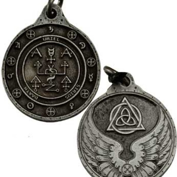 Uriel talisman silver color