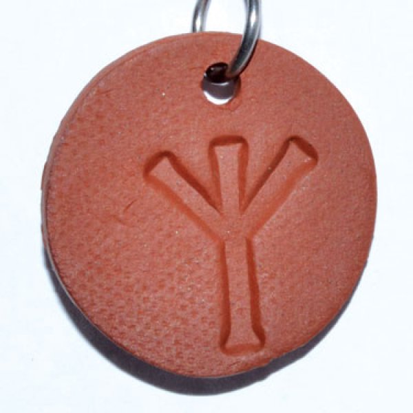 1 1/4" Algiz diffuser amulet