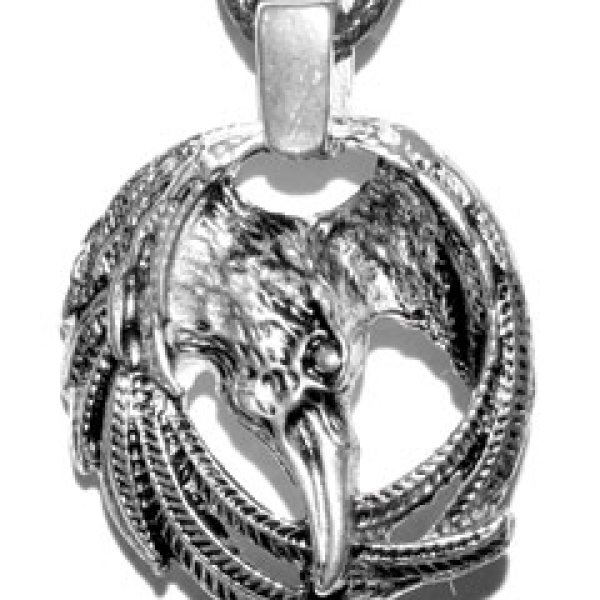 Raven with Wings amulet