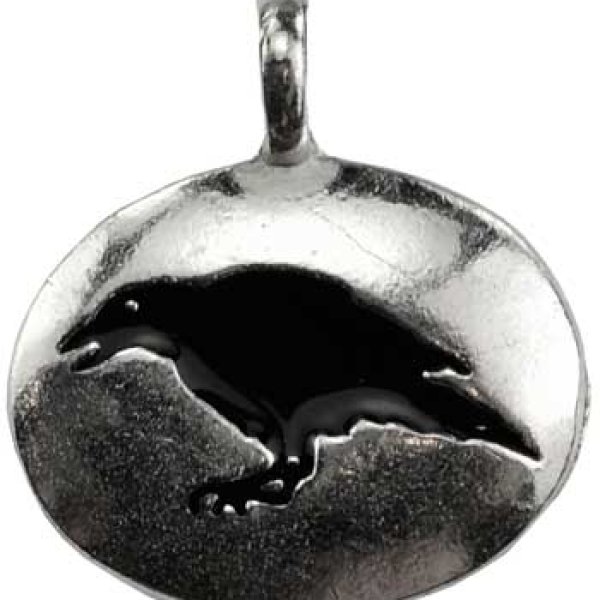 Raven totem amulet
