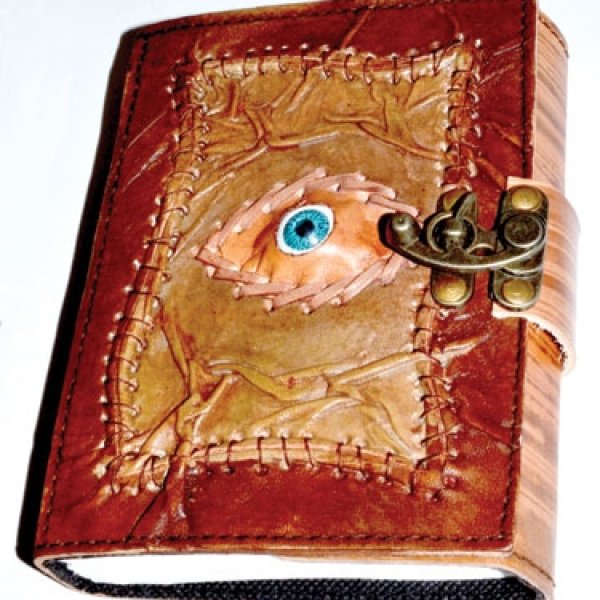 All Knowing Eye leather blank book w/ latch