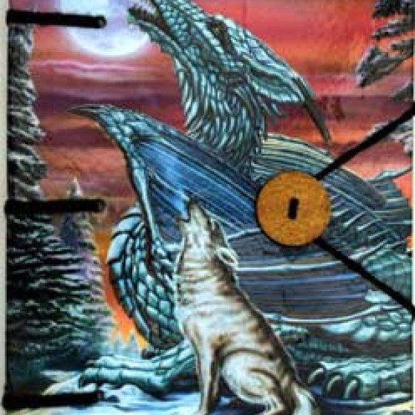 Moonsung journal 4 1/2" x 6 1/2" handmade parchment