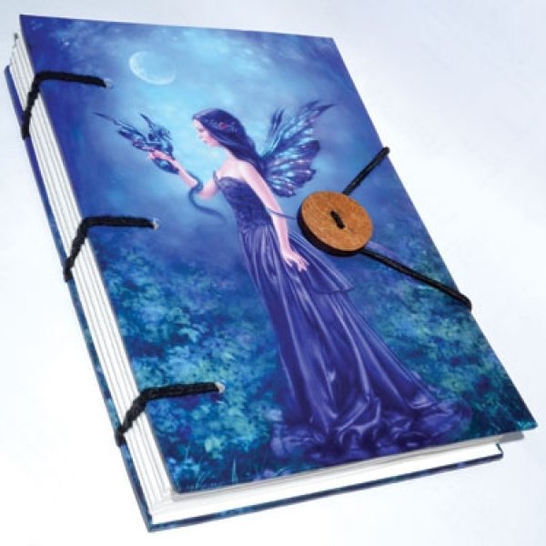 Iridenscent Fairy journal 4 1/2" x 6 1/2" handmade parchment