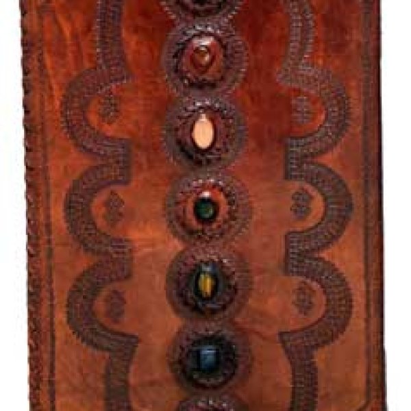 7 Stone leather blank book