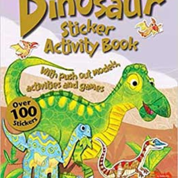 Dinosaur sticker activity book by Adam Pryce