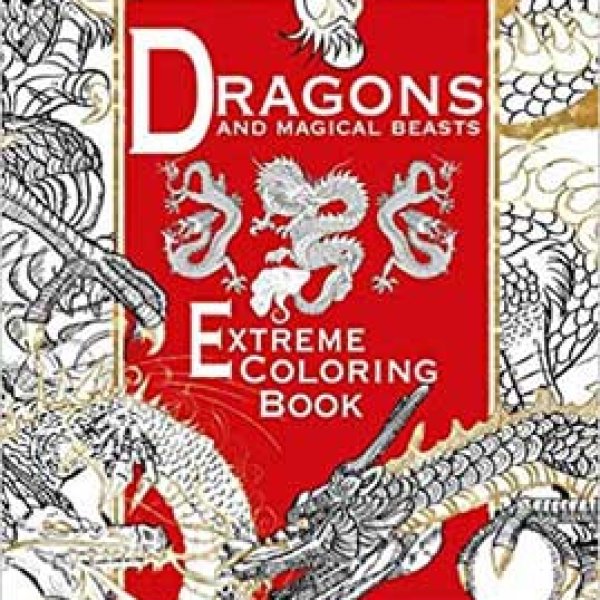 Dragons & Magical Beasts Extreme coloring book