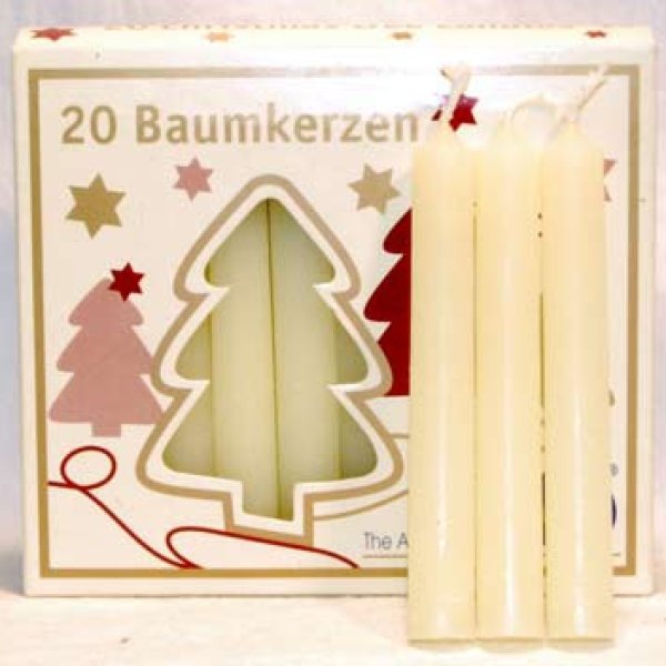1/2" Ivory Chime Candle 20 pack