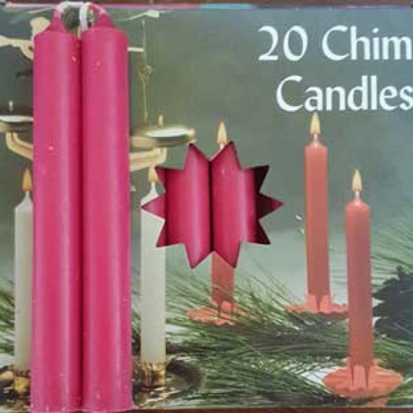 1/2" Pomegranate Chime candle 20 pack