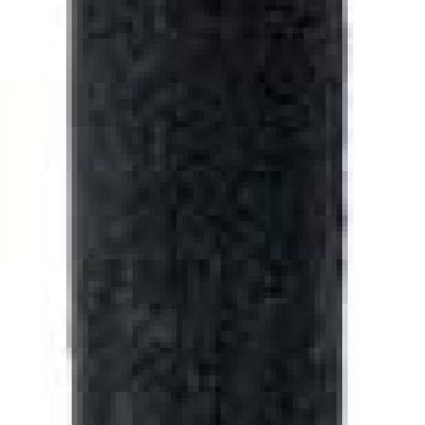 Black 6" taper candle