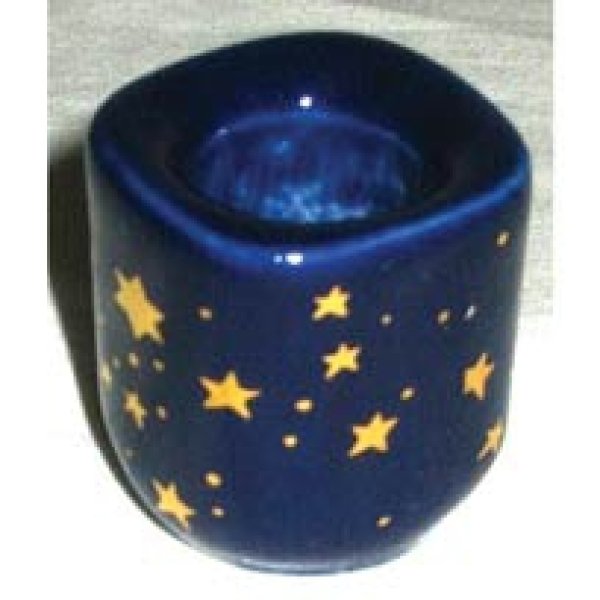 Cobalt Ceramic Starry chime holder