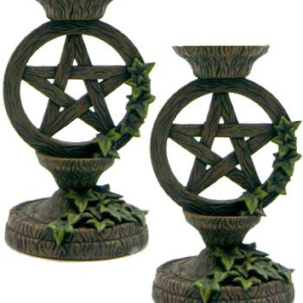 5 1/2" Pentagram taper holder (set of 2)