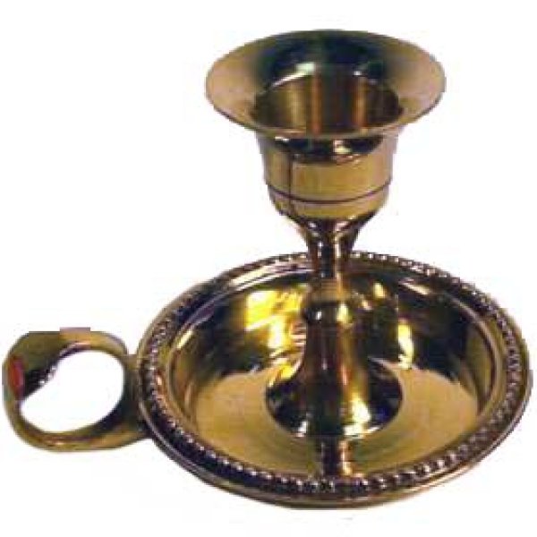 Brass Chamberstick Taper candle holder