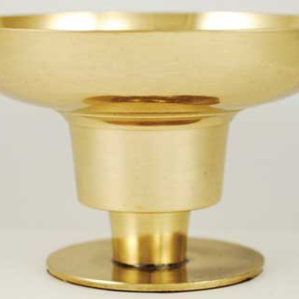 Brass Universal candle holder 4 1/4" dia