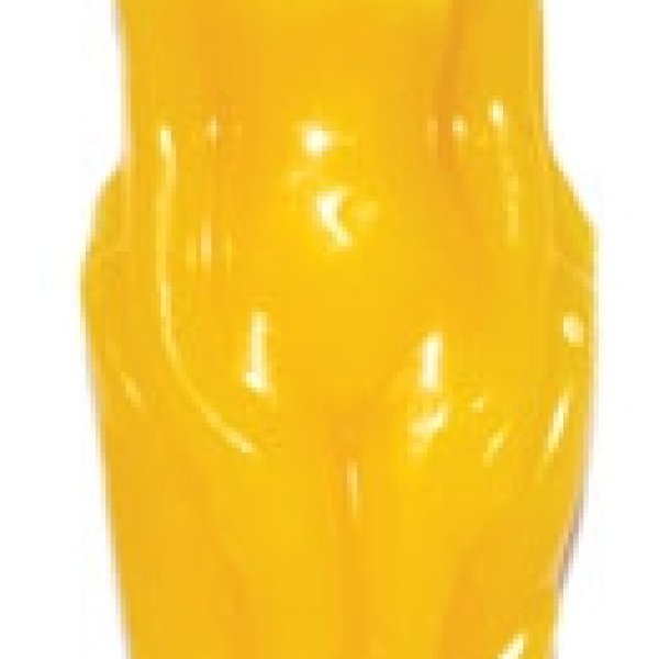 Yellow Female candle 7"