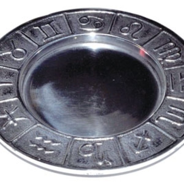 4 3/4" Zodiac Pillar holder/ Smudge plate