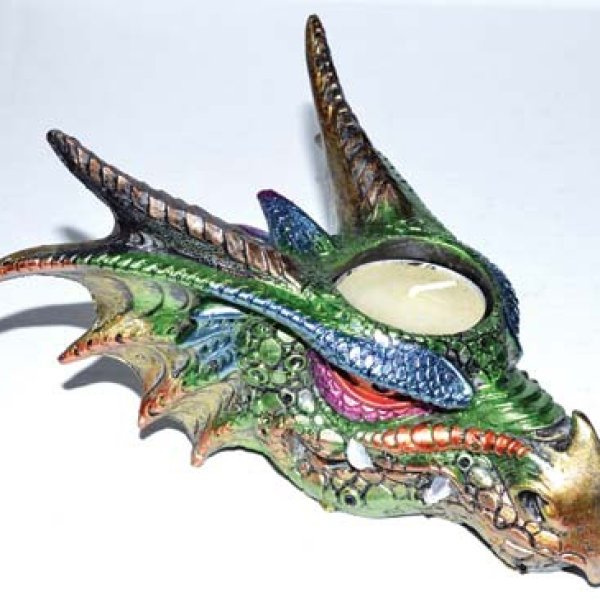3" Dragon tealight holder