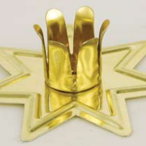 Gold-toned Fairy Star Chime candle holder