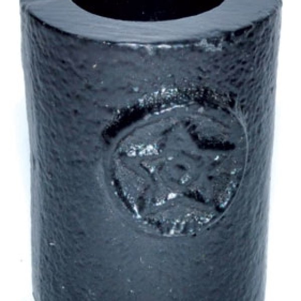 1 1/4" Pentagram cast iron chime holder