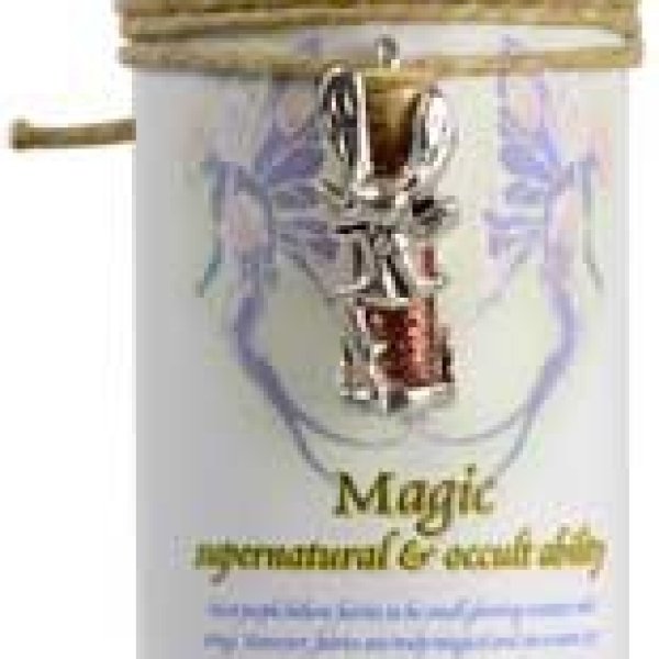 Magic Pillar Candle with Fairy Dust Necklace