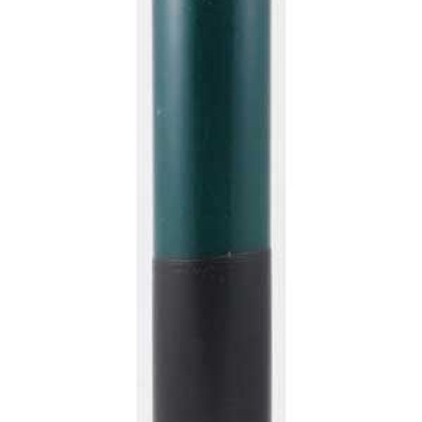 9" Green/ Black pillar candle