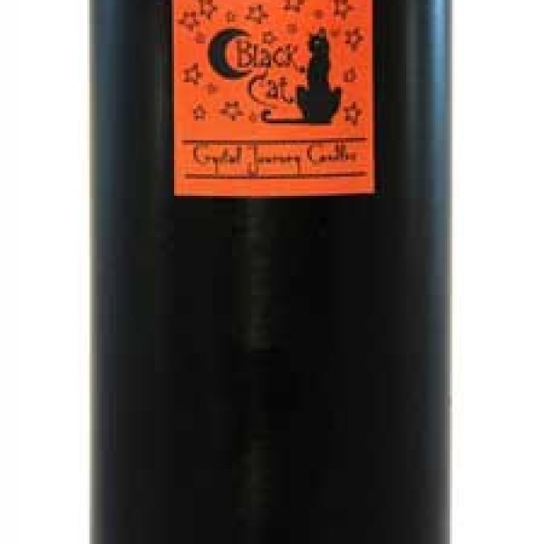 Black Cat pillar candle 3" x 6"