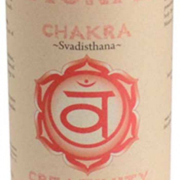 Sacral Chakra pillar candle 3" x 6"