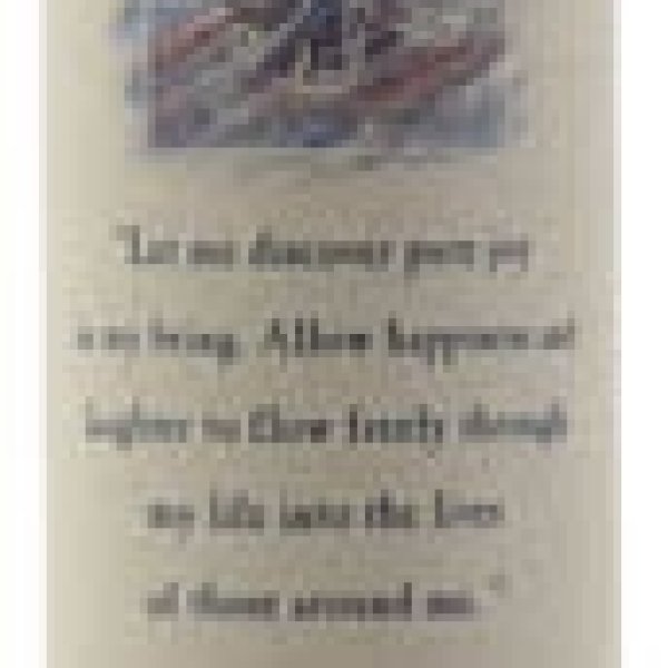 Joy Reiki Charged pillar candle