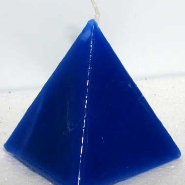 Blue pyramid Jasmine candle