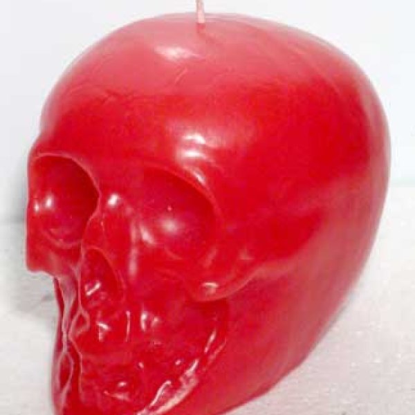 Red Skull Candle 3 1/2"