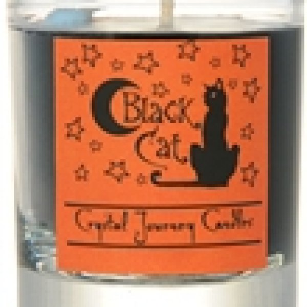 Black Cat soy votive candle