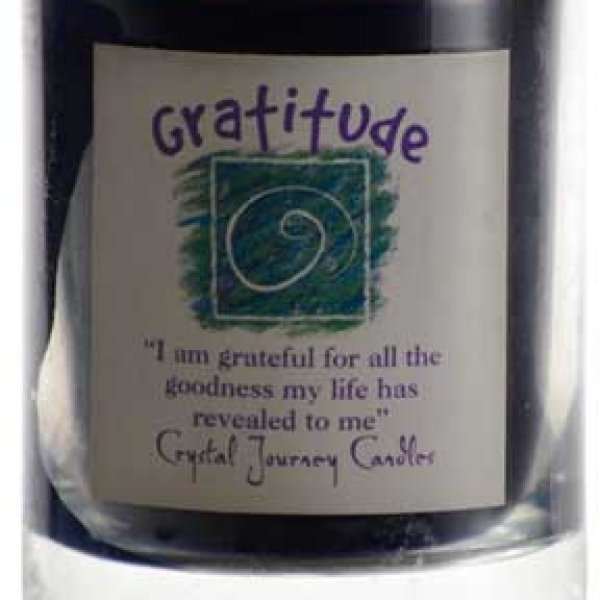 Gratitude soy votive candle