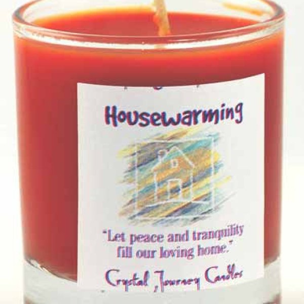House Warming soy votive candle