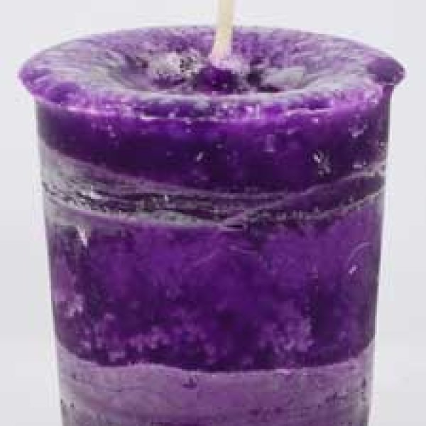 Healing Herbal votive - purple