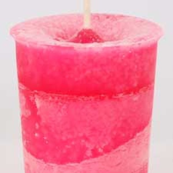 Love Herbal votive - bright pink