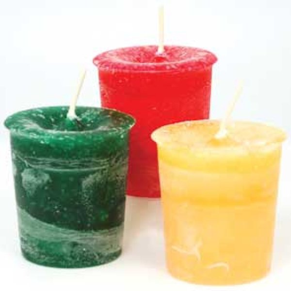 Peace Herbal votive - dark green