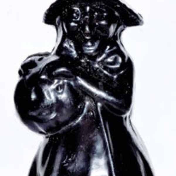 8" Black Witch candle