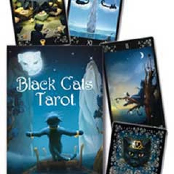 Black Cats tarot by Maria Kurarai