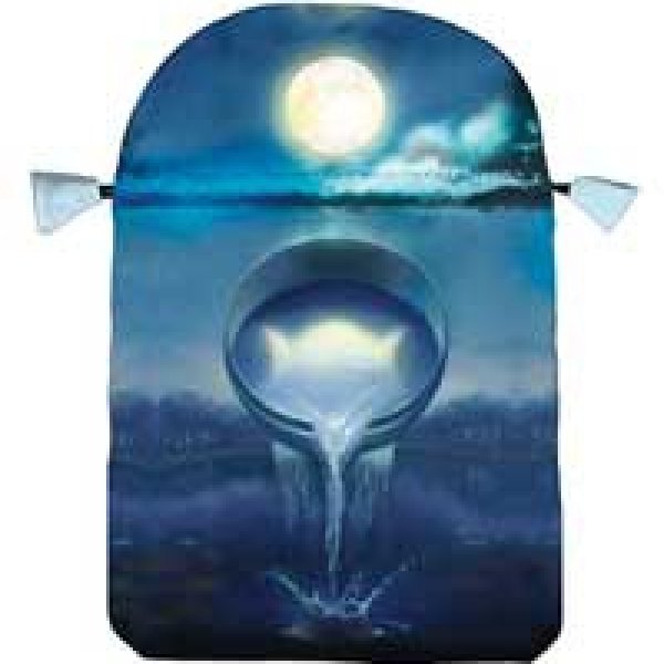 Silver Witchcraft tarot bag by Lo Scarabeo 6" x 9"