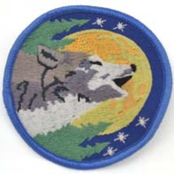 Wolf sew-on patch 3"