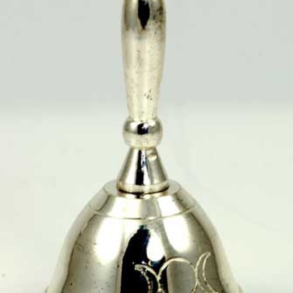 Altar Bell with Triple Moon Design 2 1/2"