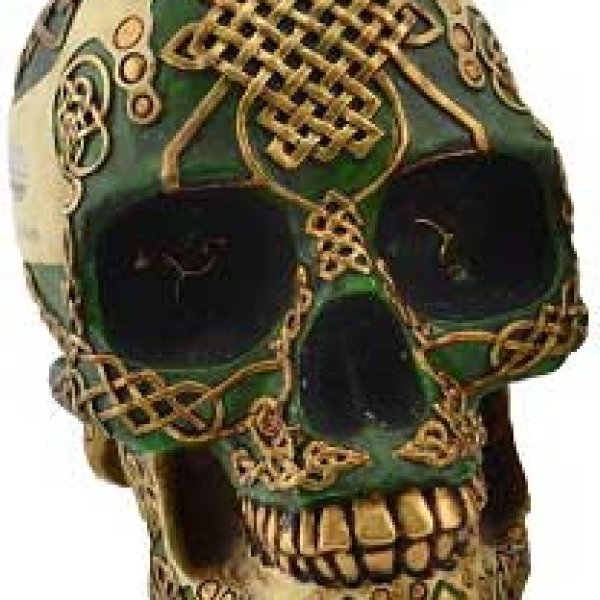 Green Celtic Skull  bank