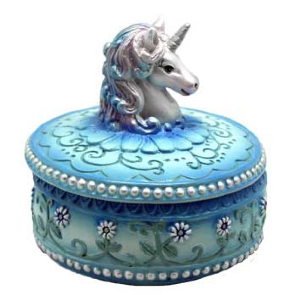 3 1/2" Blue Unicorn box