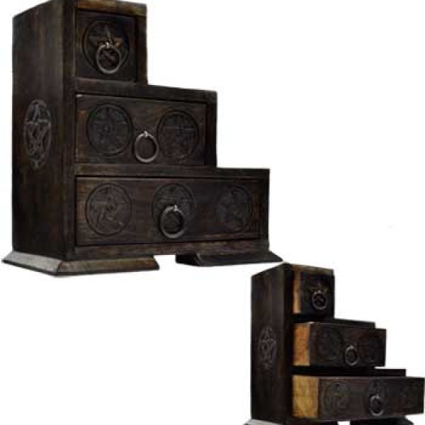 9" x 9" Pentagram 3 Step box