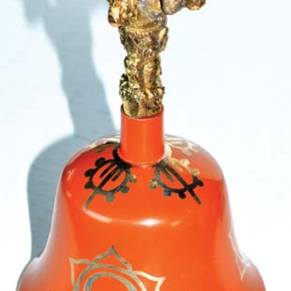 5 1/2" Orange Tibetan Bell (note C)