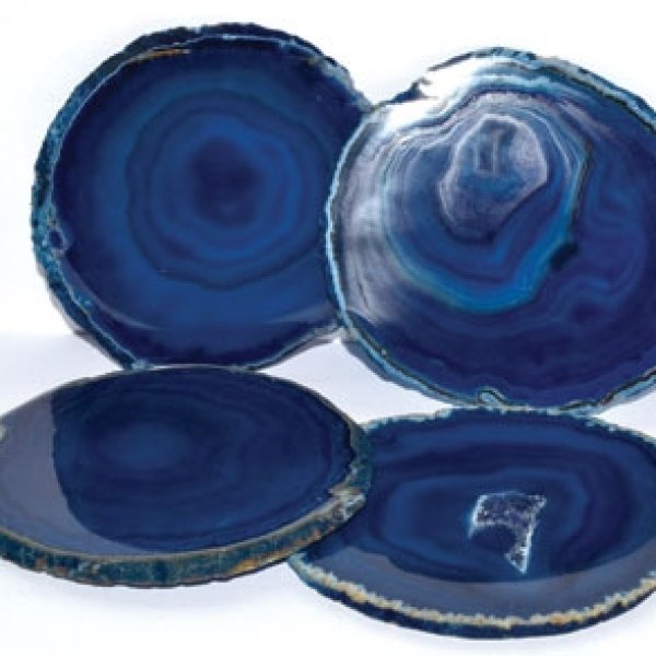 Blue Agate coaster (set of 4)