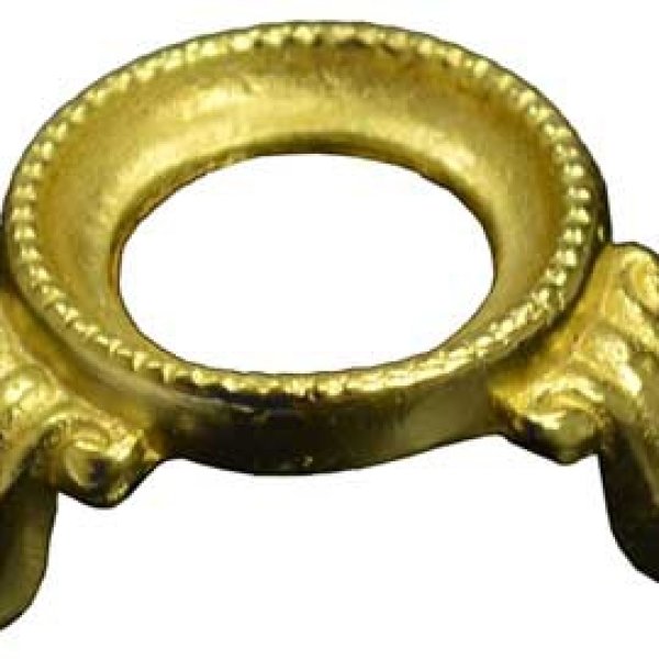 Gold Zinc Plated metal gazing ball stand